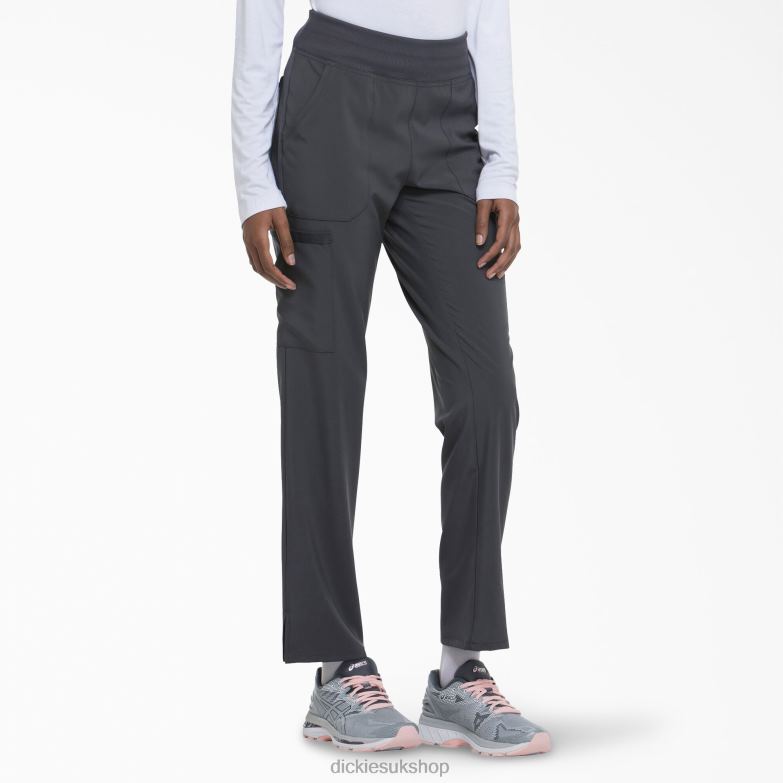 EDS Essentials Tapered Leg Cargo Scrub Pants Women Dickies Pewter Gray (PEW) 88T842506 Apparel