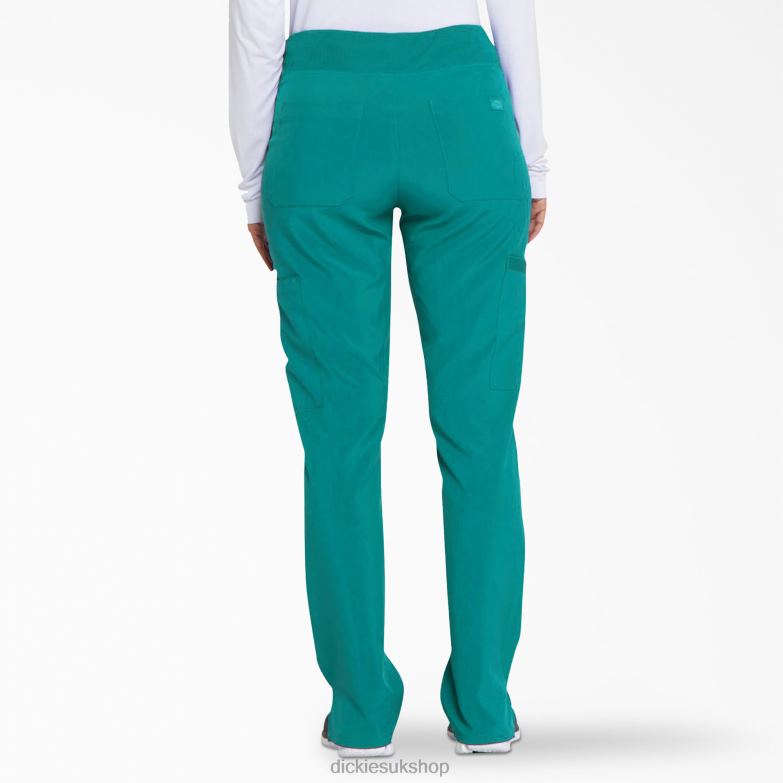 EDS Essentials Tapered Leg Cargo Scrub Pants Women Dickies Teal (DTL) 88T842493 Apparel