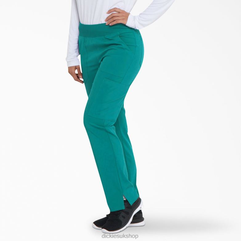 EDS Essentials Tapered Leg Cargo Scrub Pants Women Dickies Teal (DTL) 88T842493 Apparel