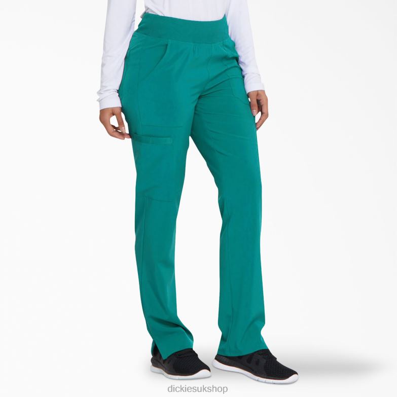 EDS Essentials Tapered Leg Cargo Scrub Pants Women Dickies Teal (DTL) 88T842493 Apparel
