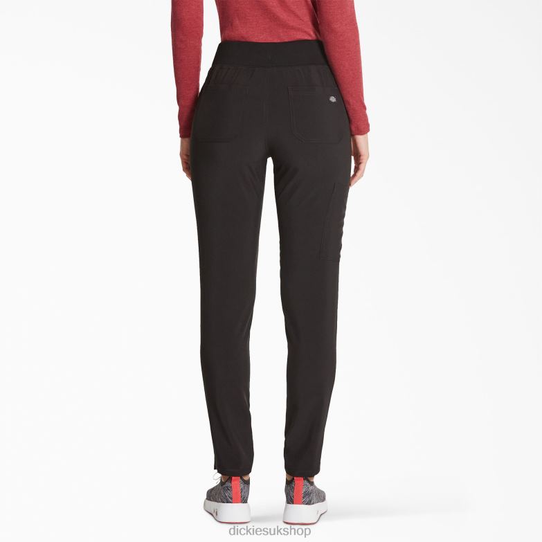 EDS Essentials Tapered Leg Scrub Pants Women Dickies Black (BLK) 88T842511 Apparel