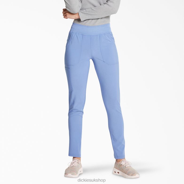 EDS Essentials Tapered Leg Scrub Pants Women Dickies Ceil Blue (CBL) 88T842512 Apparel