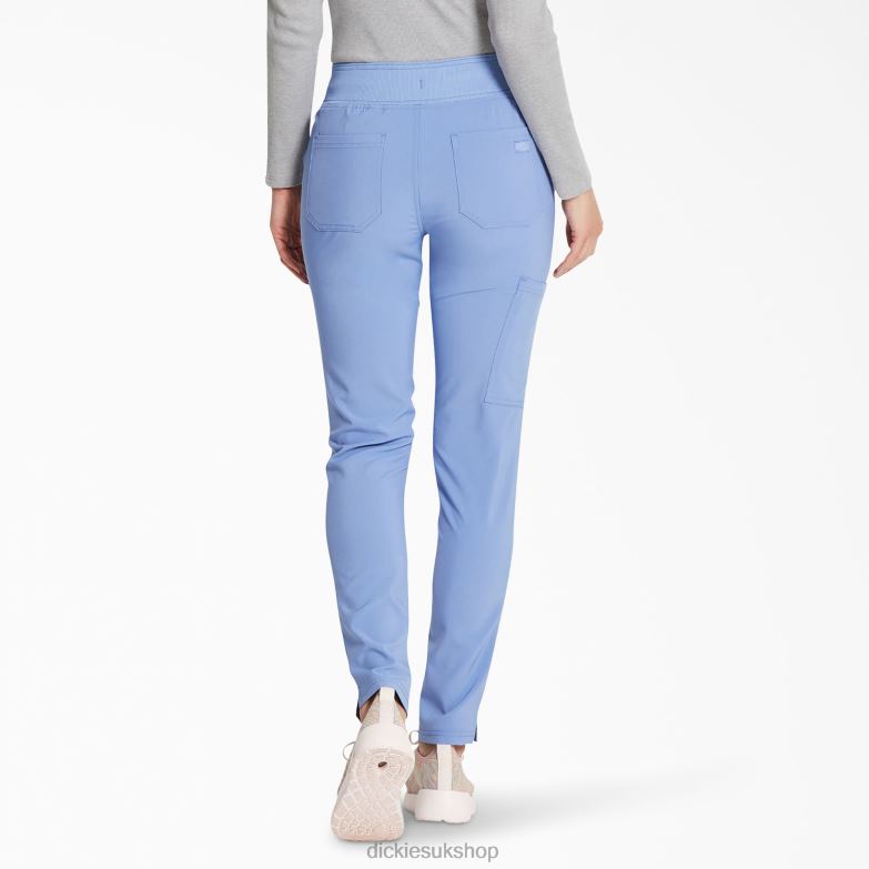 EDS Essentials Tapered Leg Scrub Pants Women Dickies Ceil Blue (CBL) 88T842512 Apparel