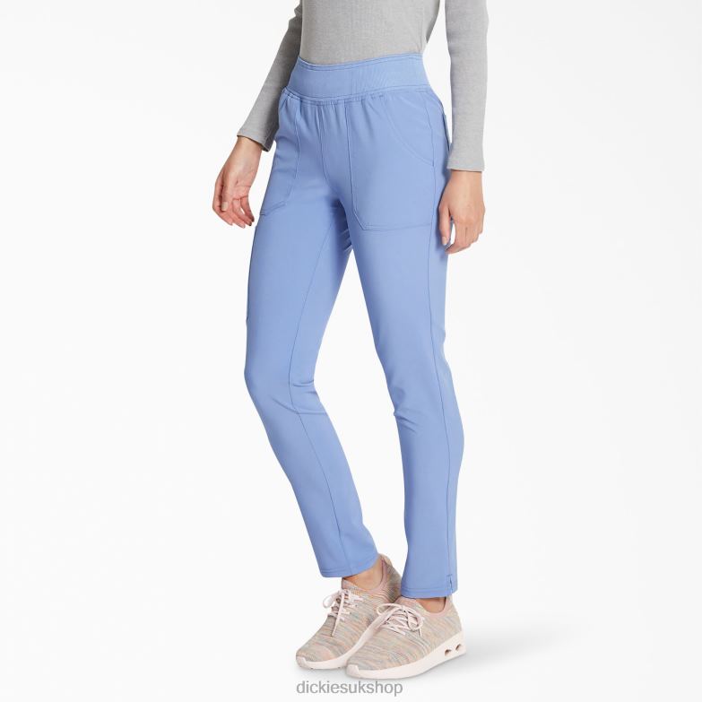 EDS Essentials Tapered Leg Scrub Pants Women Dickies Ceil Blue (CBL) 88T842512 Apparel