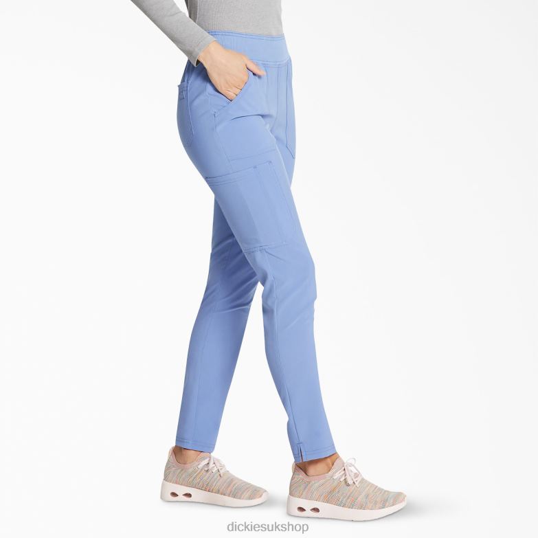 EDS Essentials Tapered Leg Scrub Pants Women Dickies Ceil Blue (CBL) 88T842512 Apparel