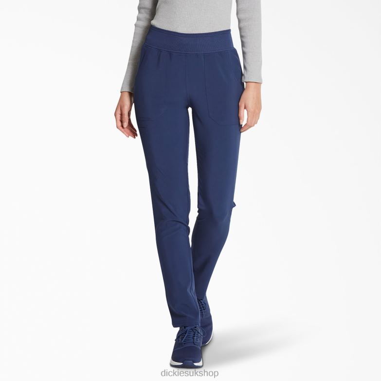 EDS Essentials Tapered Leg Scrub Pants Women Dickies Navy Blue (NVY) 88T842515 Apparel