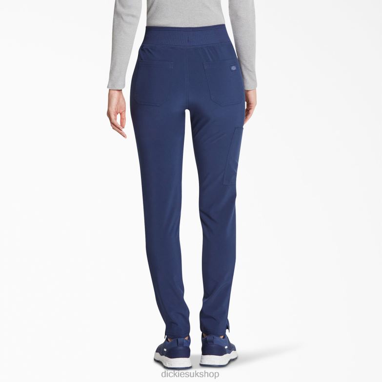 EDS Essentials Tapered Leg Scrub Pants Women Dickies Navy Blue (NVY) 88T842515 Apparel