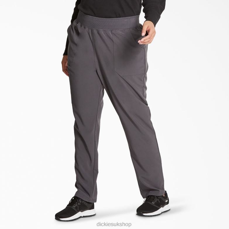 EDS Essentials Tapered Leg Scrub Pants Women Dickies Pewter Gray (PEW) 88T842516 Apparel
