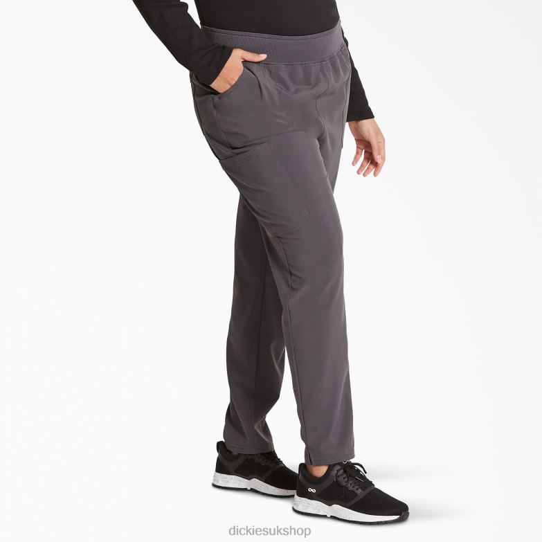EDS Essentials Tapered Leg Scrub Pants Women Dickies Pewter Gray (PEW) 88T842516 Apparel