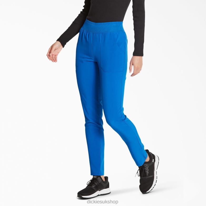 EDS Essentials Tapered Leg Scrub Pants Women Dickies Royal Blue (RB) 88T842517 Apparel