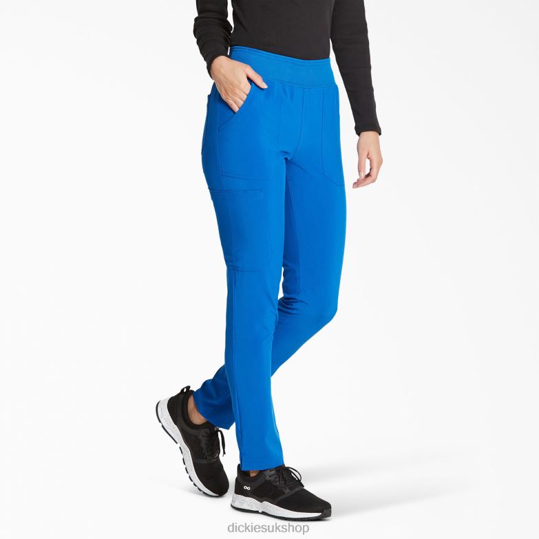 EDS Essentials Tapered Leg Scrub Pants Women Dickies Royal Blue (RB) 88T842517 Apparel