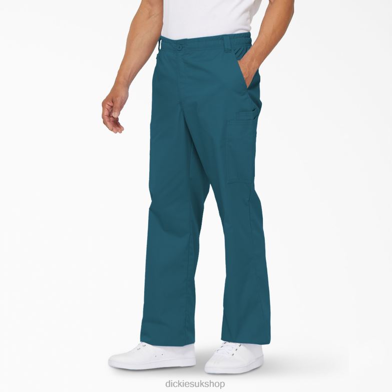 EDS Signature Cargo Scrub Pants Men Dickies Caribbean Blue (CRB) 88T841222 Apparel