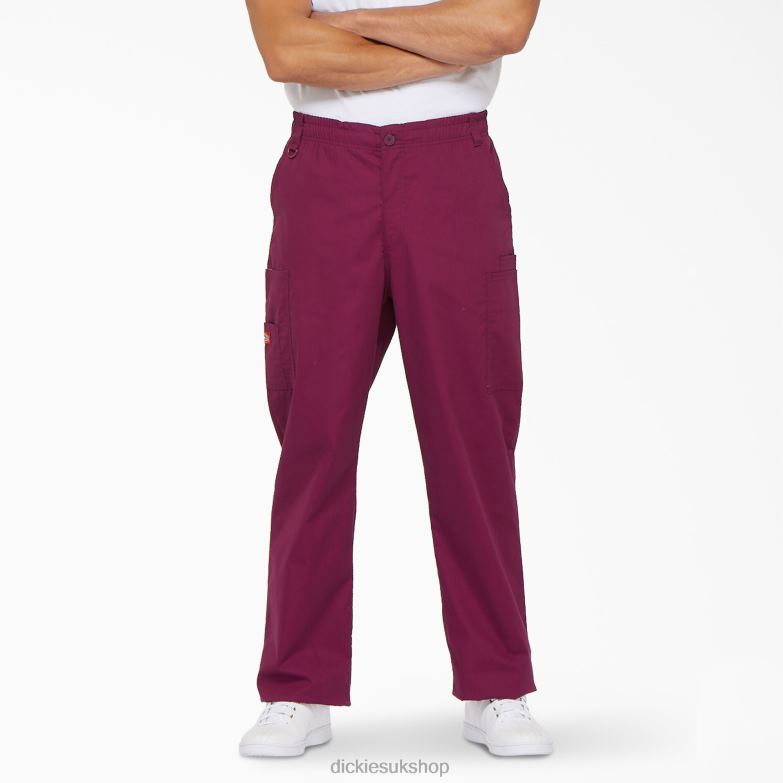EDS Signature Cargo Scrub Pants Men Dickies Wine (WIN) 88T841232 Apparel
