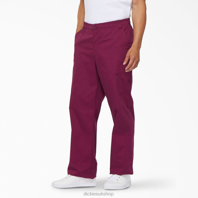 EDS Signature Cargo Scrub Pants Men Dickies Wine (WIN) 88T841232 Apparel