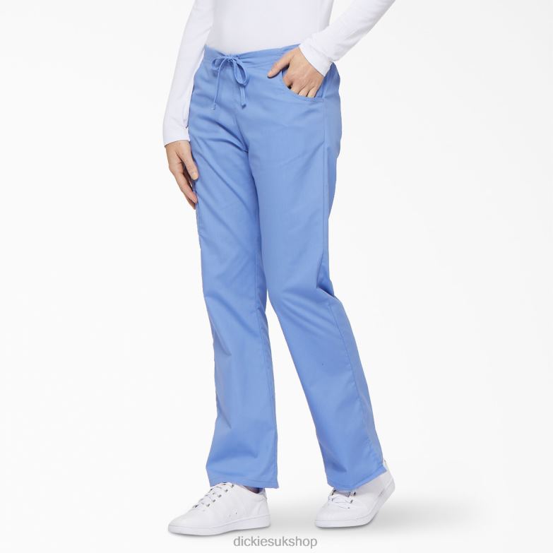 EDS Signature Flare Leg Cargo Scrub Pants Women Dickies Ceil Blue (CBL) 88T842520 Apparel