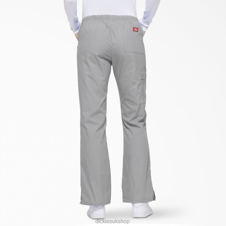 EDS Signature Flare Leg Cargo Scrub Pants Women Dickies Gray (GY) 88T842527 Apparel