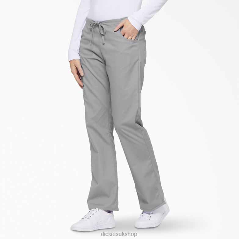 EDS Signature Flare Leg Cargo Scrub Pants Women Dickies Gray (GY) 88T842527 Apparel