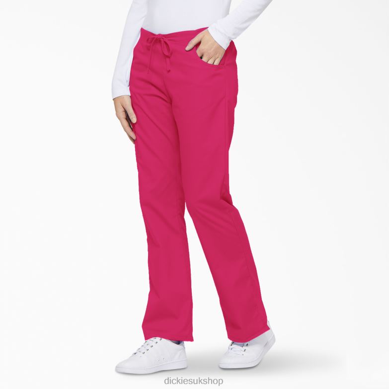 EDS Signature Flare Leg Cargo Scrub Pants Women Dickies Hot Pink (HPK) 88T842528 Apparel