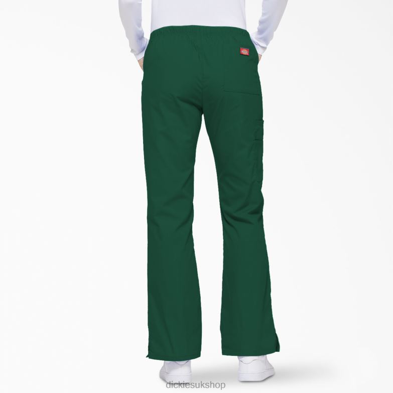 EDS Signature Flare Leg Cargo Scrub Pants Women Dickies Hunter Green (HTR) 88T842529 Apparel