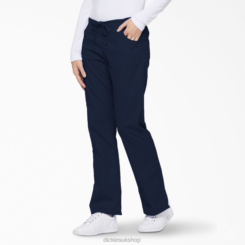 EDS Signature Flare Leg Cargo Scrub Pants Women Dickies Navy Blue (NVY) 88T842531 Apparel