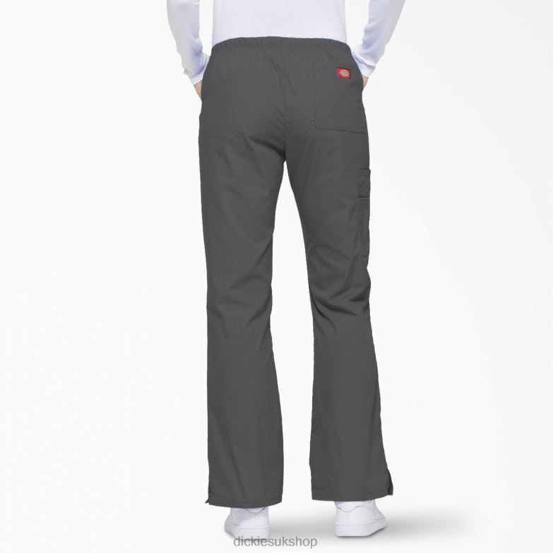 EDS Signature Flare Leg Cargo Scrub Pants Women Dickies Pewter Gray (PEW) 88T842532 Apparel