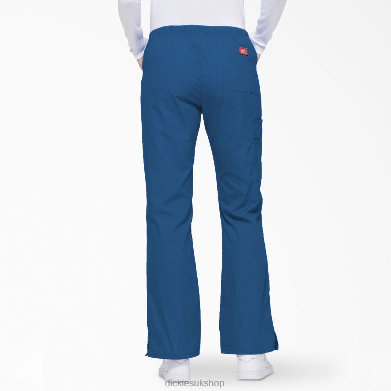 EDS Signature Flare Leg Cargo Scrub Pants Women Dickies Royal Blue (RB) 88T842533 Apparel