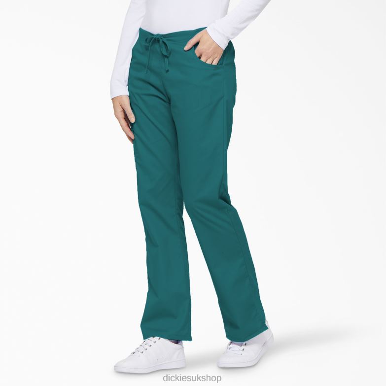 EDS Signature Flare Leg Cargo Scrub Pants Women Dickies Teal (DTL) 88T842522 Apparel