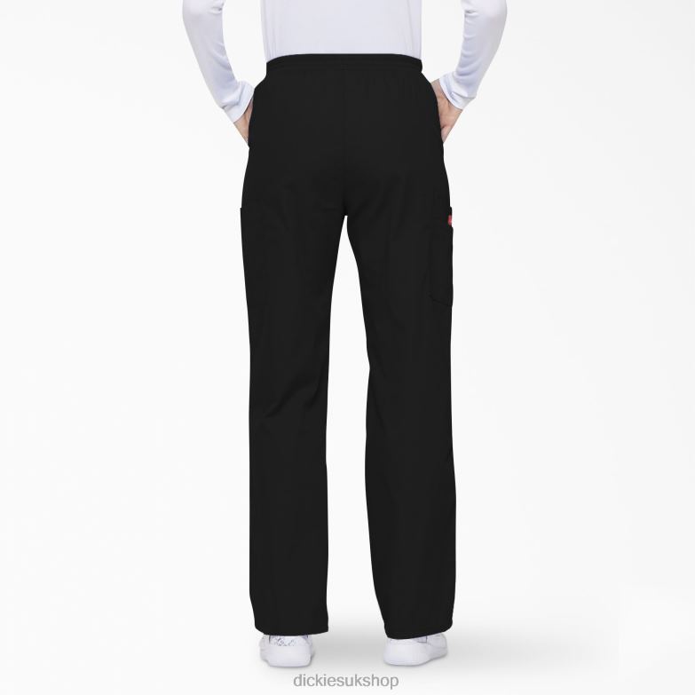 EDS Signature Tapered Leg Cargo Scrub Pants Women Dickies Black (BLK) 88T842385 Apparel