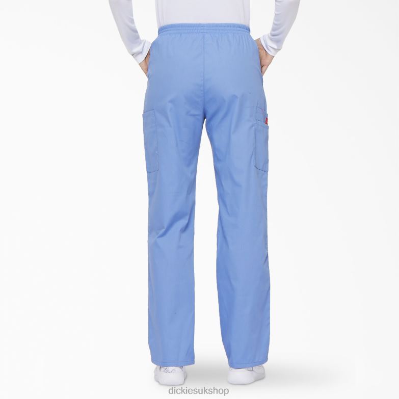 EDS Signature Tapered Leg Cargo Scrub Pants Women Dickies Ceil Blue (CBL) 88T842386 Apparel