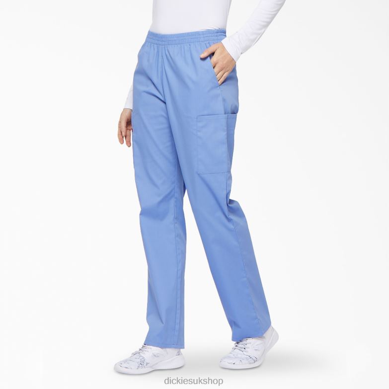 EDS Signature Tapered Leg Cargo Scrub Pants Women Dickies Ceil Blue (CBL) 88T842386 Apparel