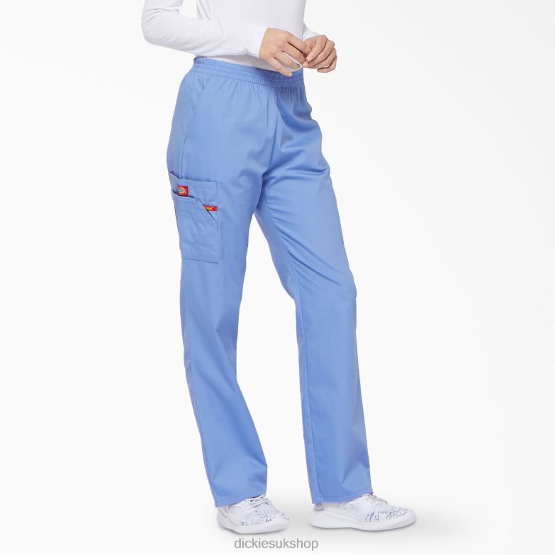 EDS Signature Tapered Leg Cargo Scrub Pants Women Dickies Ceil Blue (CBL) 88T842386 Apparel