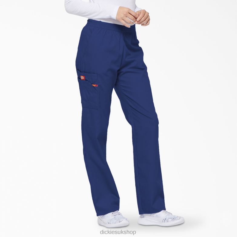 EDS Signature Tapered Leg Cargo Scrub Pants Women Dickies Galaxy Blue (GBL) 88T842391 Apparel