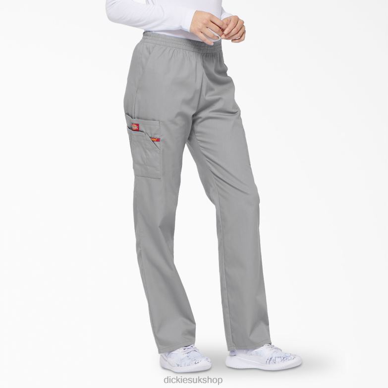 EDS Signature Tapered Leg Cargo Scrub Pants Women Dickies Gray (GY) 88T842392 Apparel