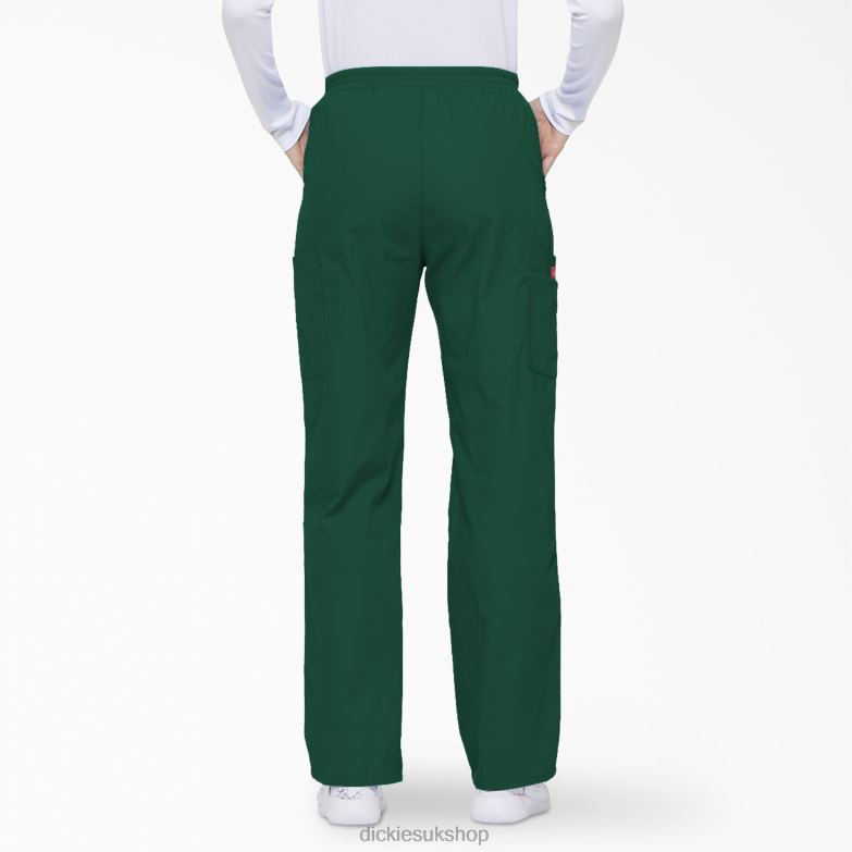 EDS Signature Tapered Leg Cargo Scrub Pants Women Dickies Hunter Green (HTR) 88T842394 Apparel