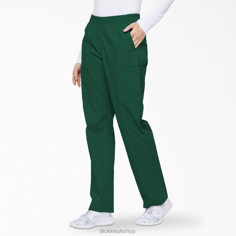 EDS Signature Tapered Leg Cargo Scrub Pants Women Dickies Hunter Green (HTR) 88T842394 Apparel