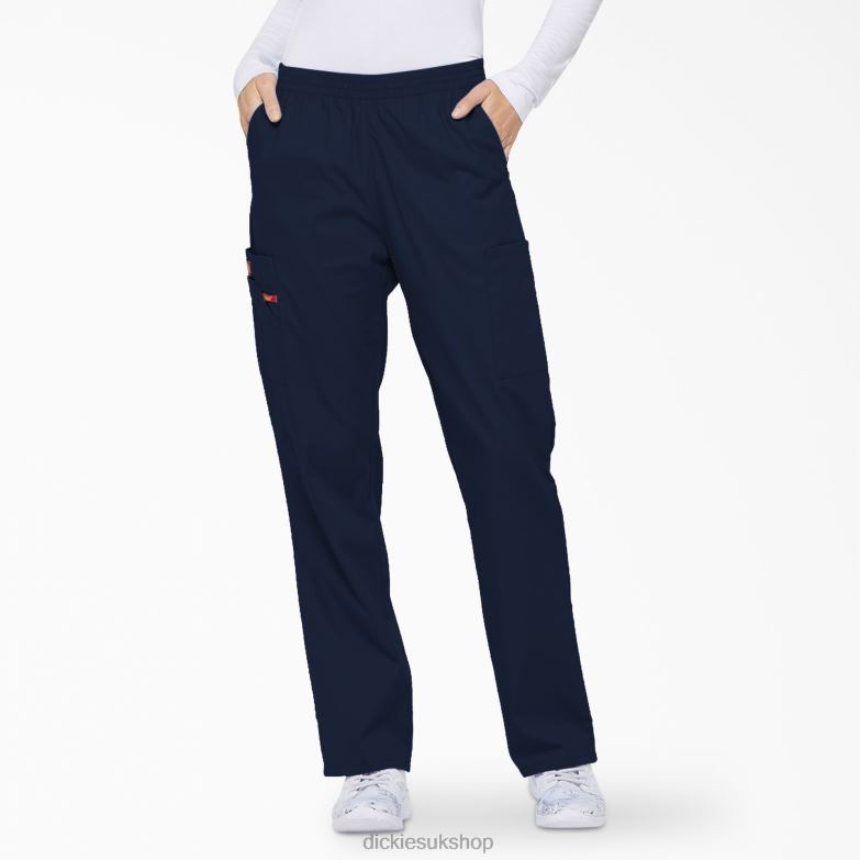 EDS Signature Tapered Leg Cargo Scrub Pants Women Dickies Navy Blue (NVY) 88T842396 Apparel