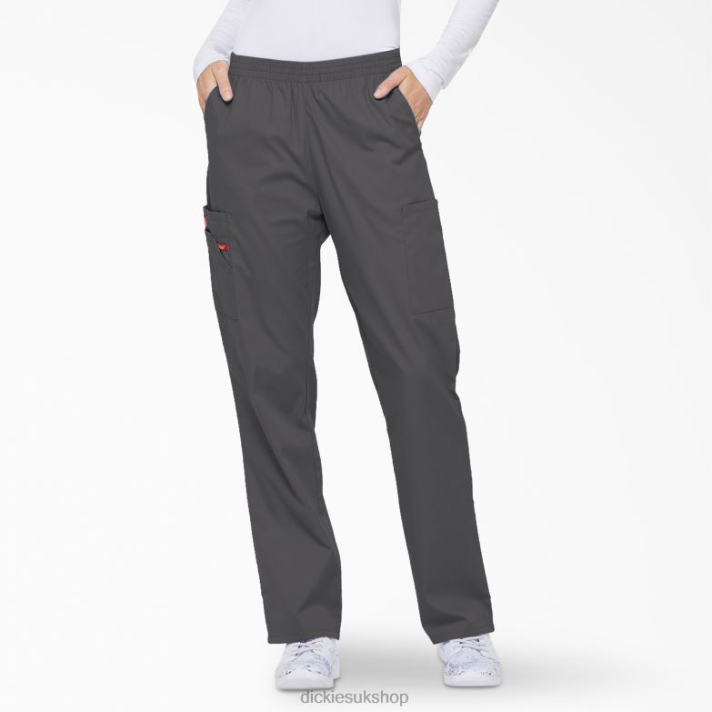 EDS Signature Tapered Leg Cargo Scrub Pants Women Dickies Pewter Gray (PEW) 88T842398 Apparel