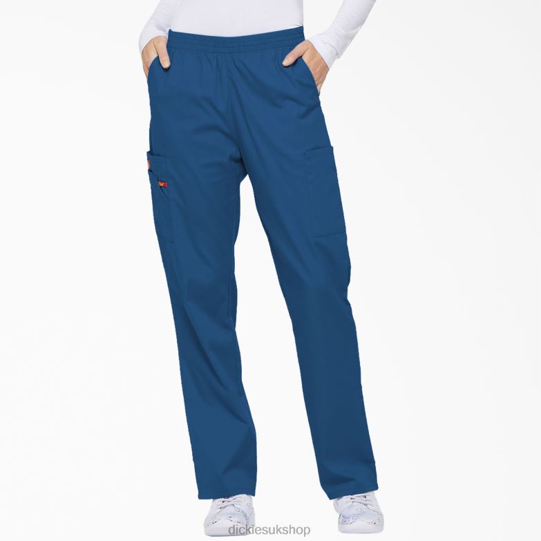 EDS Signature Tapered Leg Cargo Scrub Pants Women Dickies Royal Blue (RB) 88T842399 Apparel