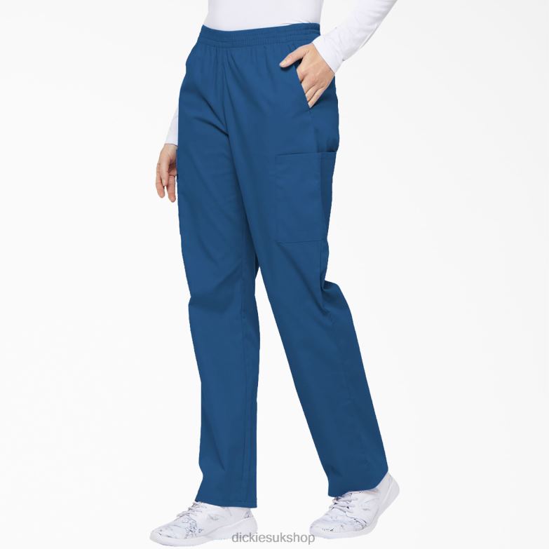 EDS Signature Tapered Leg Cargo Scrub Pants Women Dickies Royal Blue (RB) 88T842399 Apparel