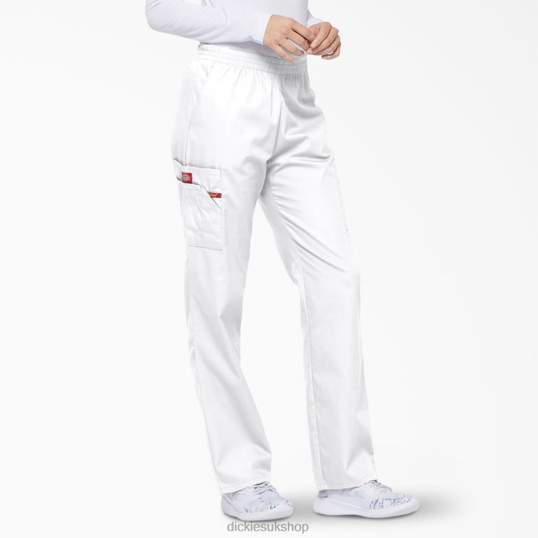 EDS Signature Tapered Leg Cargo Scrub Pants Women Dickies White (DWH) 88T842389 Apparel
