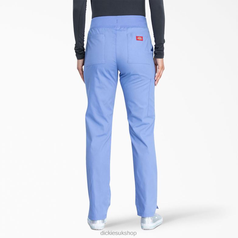 EDS Signature Tapered Leg Scrub Pants Women Dickies Ceil Blue (CBL) 88T842603 Apparel