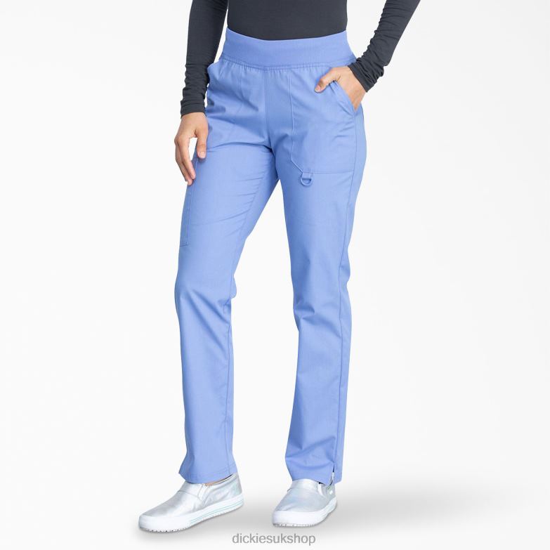 EDS Signature Tapered Leg Scrub Pants Women Dickies Ceil Blue (CBL) 88T842603 Apparel