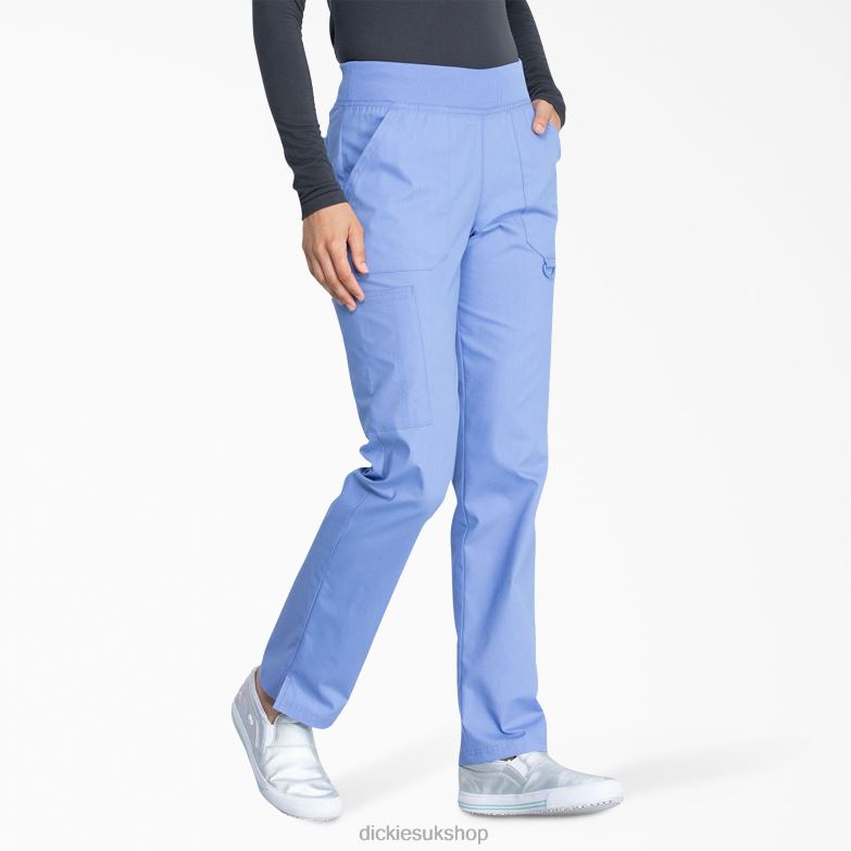 EDS Signature Tapered Leg Scrub Pants Women Dickies Ceil Blue (CBL) 88T842603 Apparel