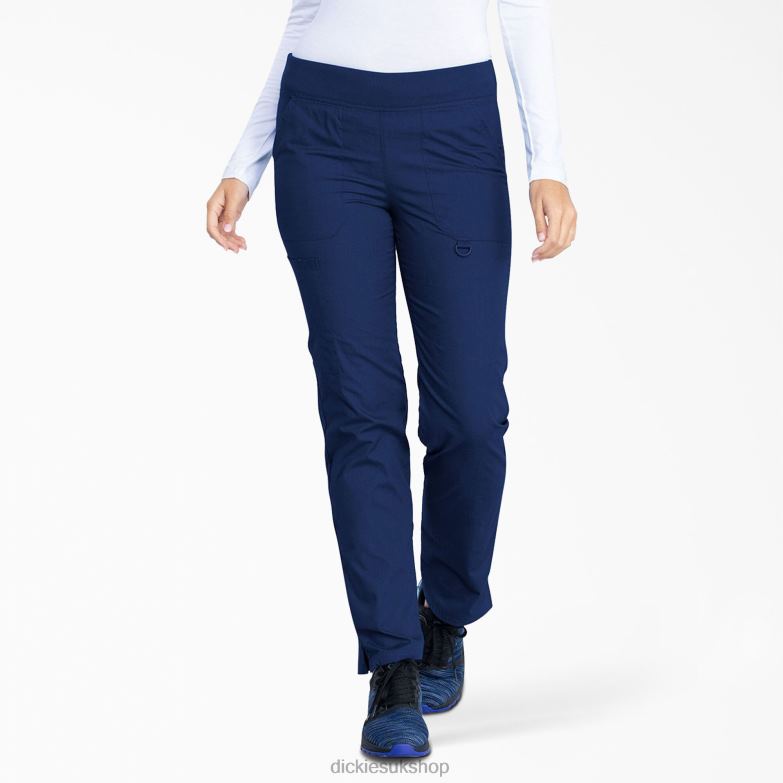 EDS Signature Tapered Leg Scrub Pants Women Dickies Navy Blue (NVY) 88T842604 Apparel