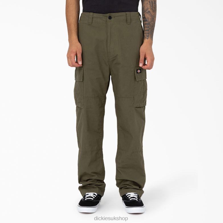 Eagle Bend Relaxed Fit Double Knee Cargo Pants Men Dickies Military Green (ML) 88T84207 Apparel