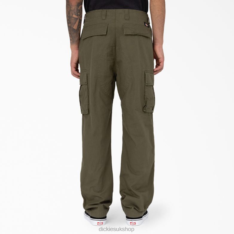 Eagle Bend Relaxed Fit Double Knee Cargo Pants Men Dickies Military Green (ML) 88T84207 Apparel