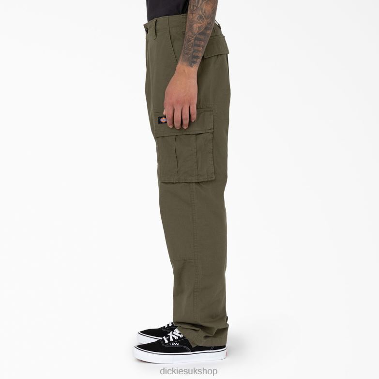 Eagle Bend Relaxed Fit Double Knee Cargo Pants Men Dickies Military Green (ML) 88T84207 Apparel