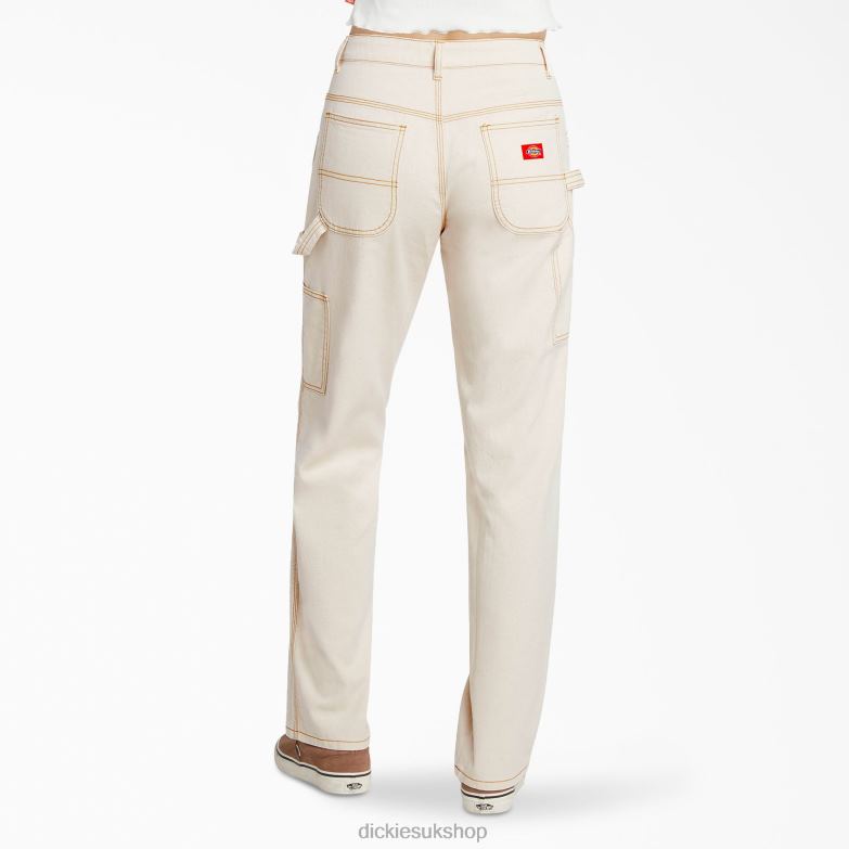 Juniors\' Relaxed Fit Carpenter Pants Kids Dickies Natural Beige (NT) 88T841882 Apparel