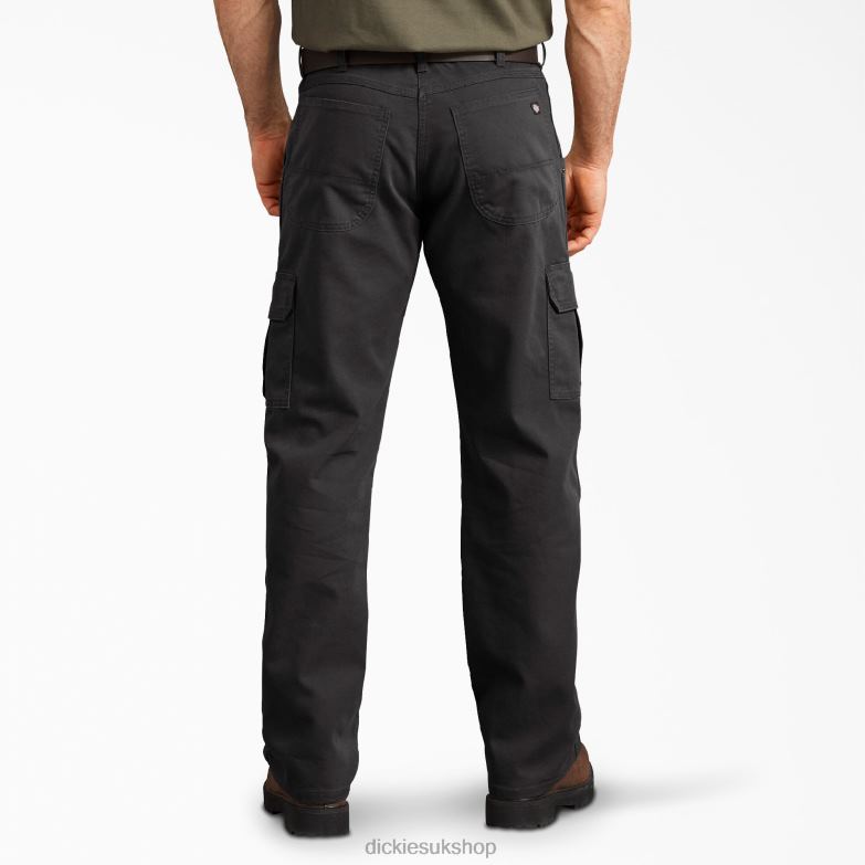 Regular Fit Duck Cargo Pants Men Dickies Stonewashed Black (SBK) 88T84177 Apparel