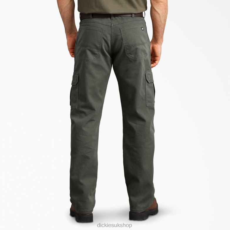 Regular Fit Duck Cargo Pants Men Dickies Stonewashed Olive Green (SOG) 88T84178 Apparel